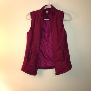 Burgundy Vest